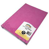 rainbow spectrum board 220gsm a4 pink pack 100