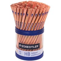 staedtler 130 natural graphite pencil hb tub 100
