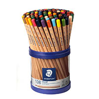 staedtler coloured pencils natural pack 108