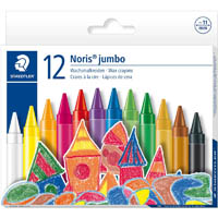 staedtler 229 noris jumbo wax crayons assorted pack 12