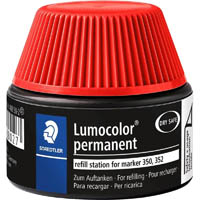 staedtler 488-50 lumocolor permanent marker refill station 30ml red