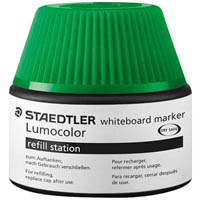 staedtler 488-51 lumocolor whiteboard marker refill station 20ml green