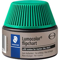 staedtler 488-56 lumocolor fipchart marker refill station 30ml green