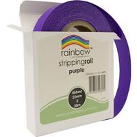 rainbow stripping roll ribbed 25mm x 30m purple