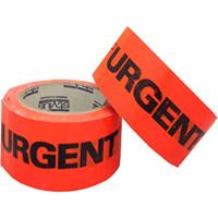 stylus 455 printed packaging tape urgent 48mm x 66m fluoro orange