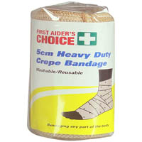 first aiders choice heavy crepe bandage 50mm