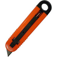 diplomat safety knife retractable 19mm orange