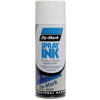 dy-mark stencil and colour coding spray ink 315g white