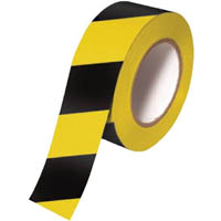 brady exterior adhesive tape 50mm x 32m black/yellow stripe