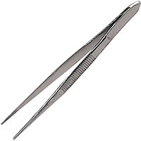 first aiders choice pointed forceps stainless steel 125mm
