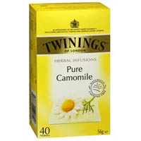 twinings herbal infusions pure camomile tea bags pack 40