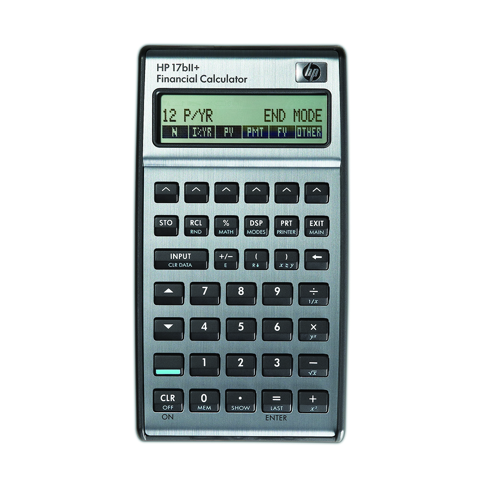 hp 17bii+ advanced financial calculator black