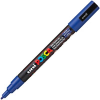 posca pc-3m paint marker bullet fine 1.3mm blue