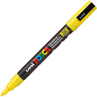 posca pc-3m paint marker bullet fine 1.3mm yellow