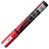 uni-ball chalk marker bullet tip 2.5mm red