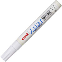 uni-ball px-20 paint marker bullet 2.8mm white
