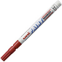 uni-ball px-21 paint marker bullet 1.2mm red