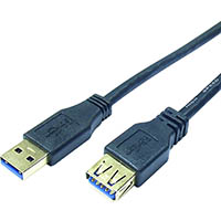 comsol superspeed usb extension cable 3.0 a male to a female 2m black
