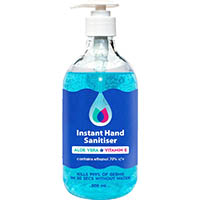 clean plus hand sanitiser gel 500ml pump