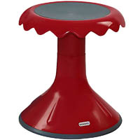 visionchart education sunflower stool 370mm high dark red