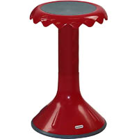 visionchart education sunflower stool 520mm high dark red