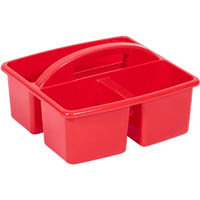 visionchart education caddy plastic small red