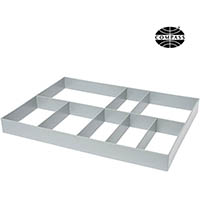 compass trolley divider tray grey