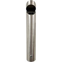 compass ash tray wall mounted cylindrical silver