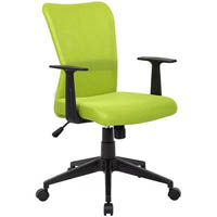 ashley typist chair medium mesh back arms green