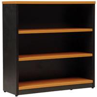oxley bookcase 3 shelf 900 x 315 x 900mm beech/ironstone