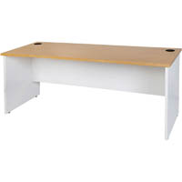 oxley desk 1500 x 750 x 730mm oak/white