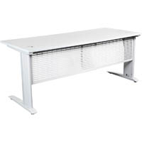 summit open desk with metal c-legs 1500 x 750mm white